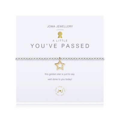 JOMA JEWELLERY A LITTLE ‘YOU’VE PASSED’ SILVER BRACELET WITH GIFT BAG & TAG mulveys.ie nationwide shipping