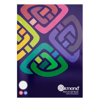 Ormond A4 120pg Soft Cover Manuscript Book  www.mulveys.ie Nationwide Shipping