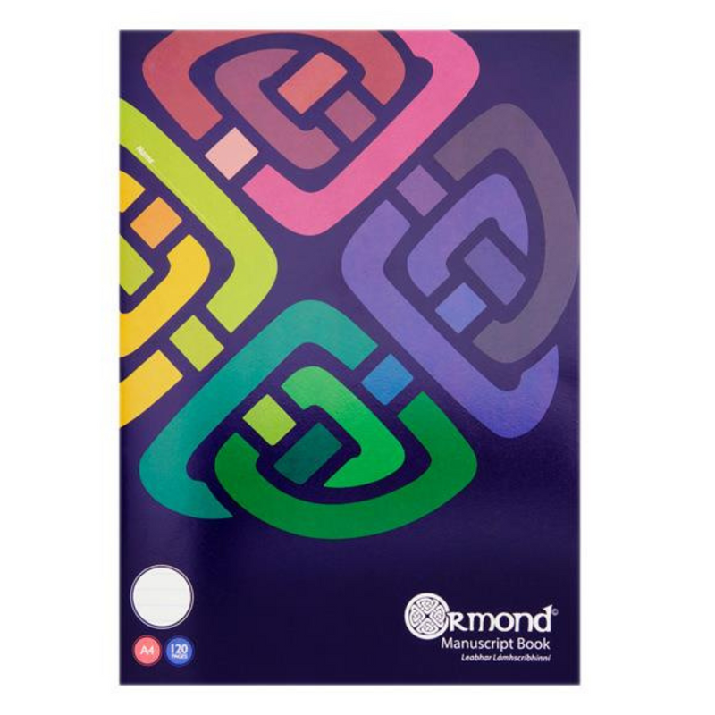 Ormond A4 120pg Soft Cover Manuscript Book  www.mulveys.ie Nationwide Shipping