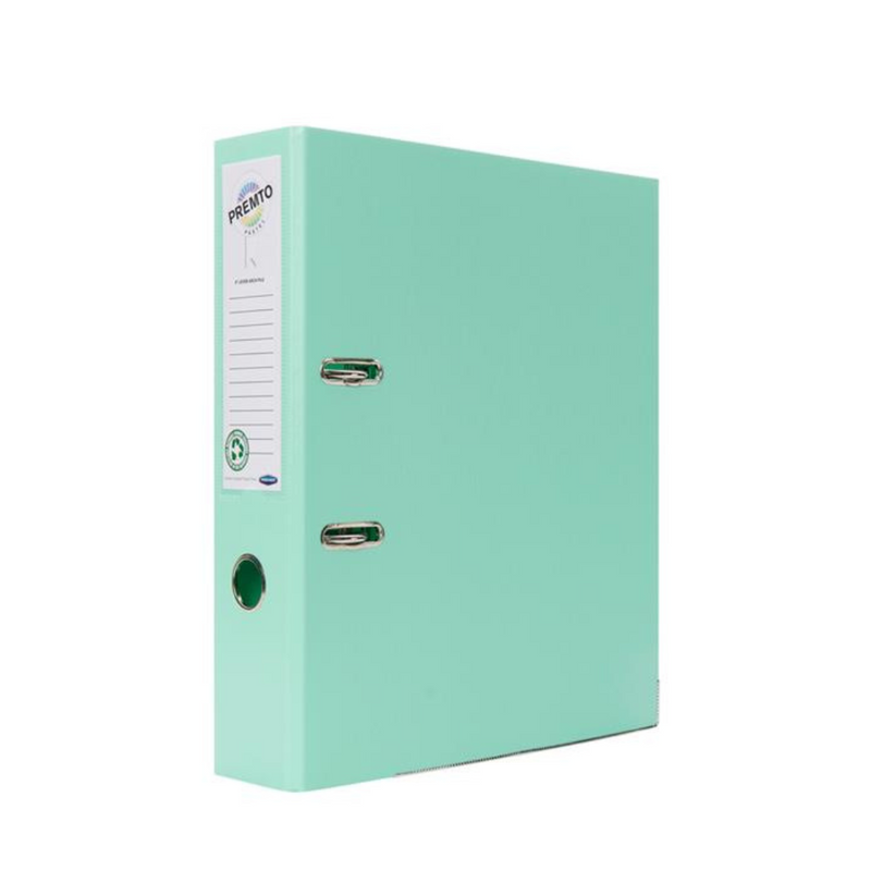 Premto Pastel A4 PP Lever Arch File - Mint Magic  www.mulveys.ie Nationwide Shipping