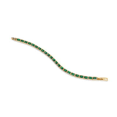 NEWBRIDGE EMERALD GREEN SQ STONE BRACELET BR423G MULVEYS.IE NATIONWIDE SHIPPING