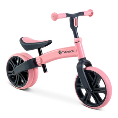 Yvolution Velo Junior Balance Bike Refresh Light Pink mulveys.ie nationwide shipping