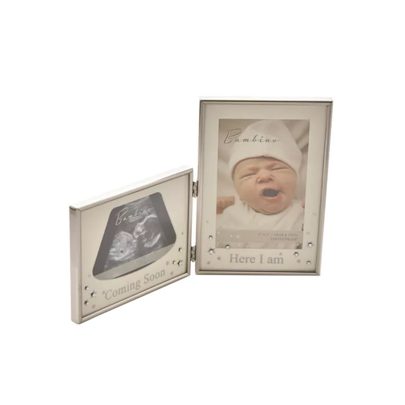Bambino Silver effect Double Scan Frame - &