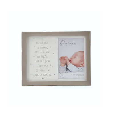 Bambino Metal Plated Read Me A Story Photo Frame 4" x 6". Mulveys.ie