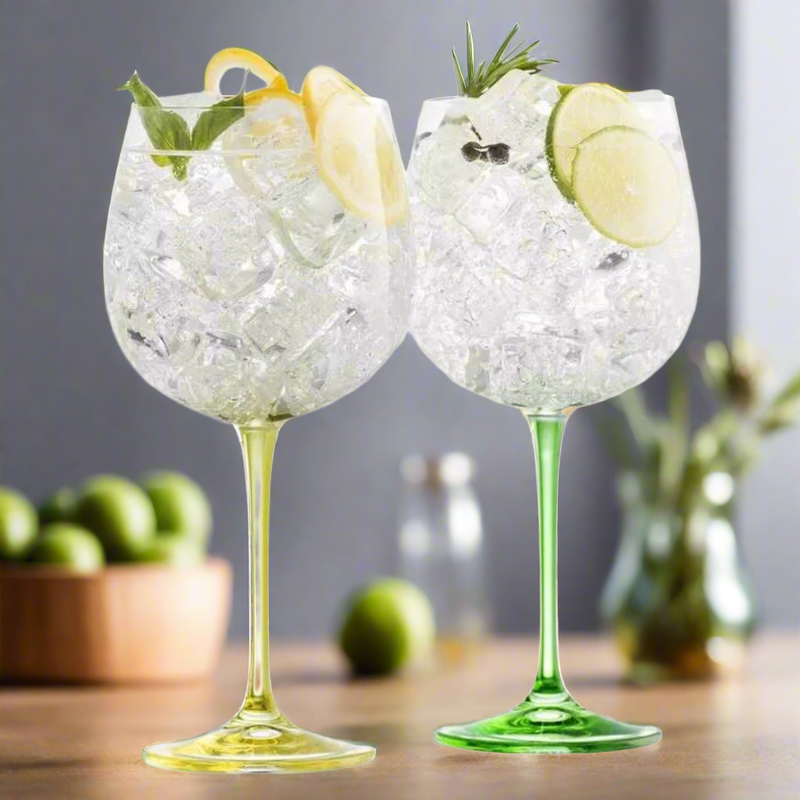 Lemon and lime gin glasses. Mulveys ie