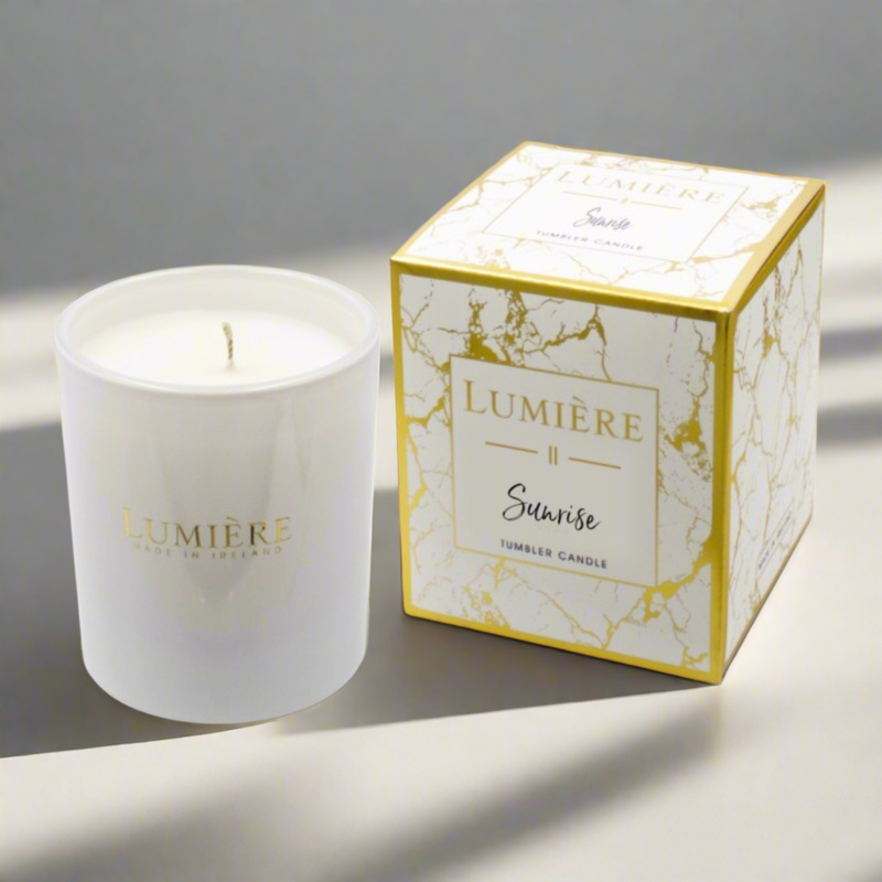 Sunrise candle. Mulveys.ie