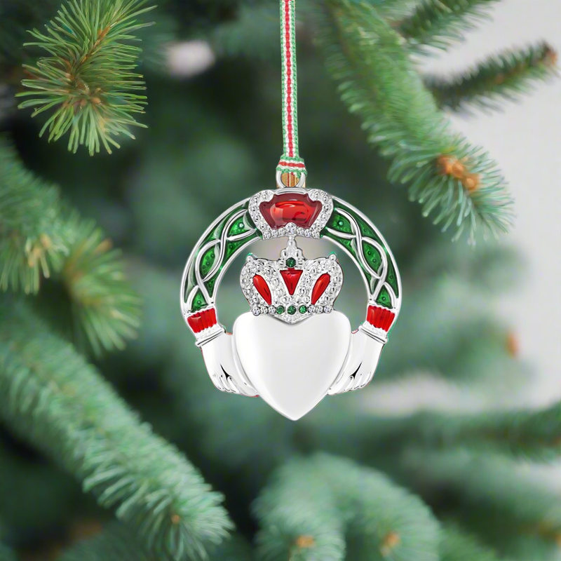 Newbridge claddagh Christmas tree decoration. Mulveys.ie