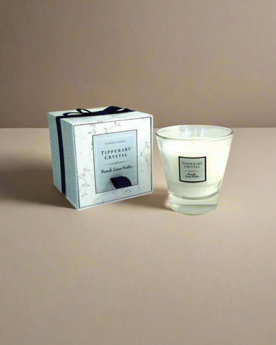 French water linen scented candle. Mulveys.ie