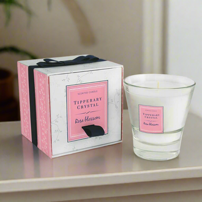 TIPPERARY CRYSTAL Rose Blossom Filled Tumbler Glass. Mulveys.ie