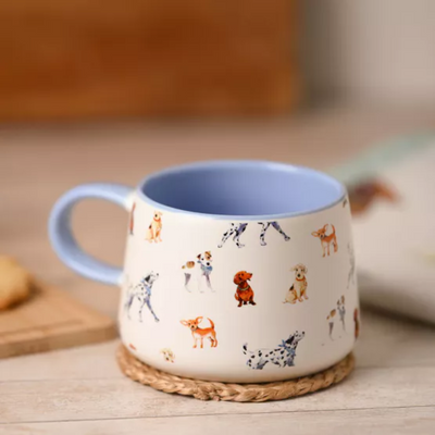 The Wildlife by Ling Designs Ceramic Mug with Dog Pattern. Mulveys.ie