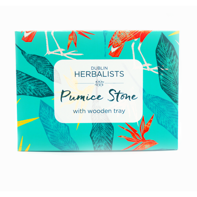 Dublin Herbalists Pumice Stone with Wooden Tray mulveysi.ie nationwide shipping
