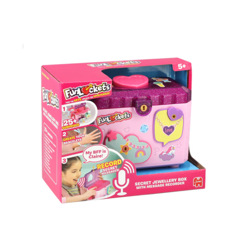Fun Lockets Secret Jewellery Box with Message Recorder. Mulveys.ie
