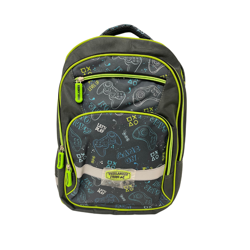 Freelander Comfort and Safety Schoolbag gamer design. Mulveys.ie