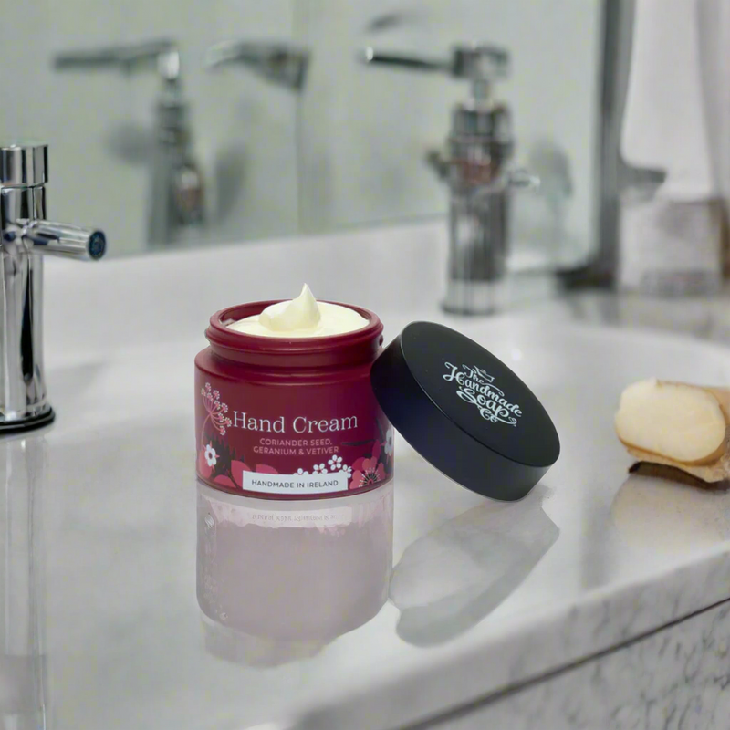 Handmade Soap Company Coriander Seed, Vetiver & Geranium Hand Cream. Mulveys.ie