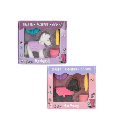 Miss melody Horse eraser set. Mulveys.ie