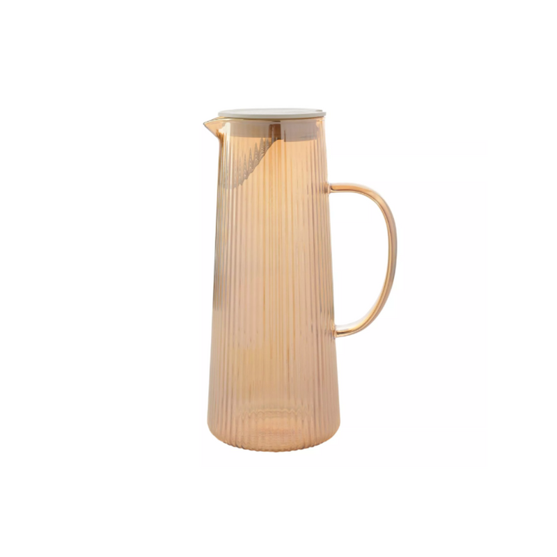 HESTIA GLASS JUG CHAMPAGNE COLOUR