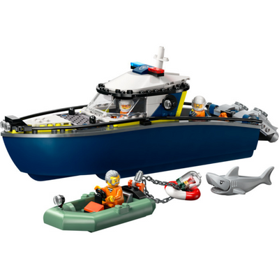 LEGO City Police Boat Chase Toy with a Speedboat 60456