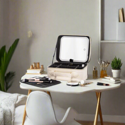 portable make up travel case with led mirror. Mulveys.ie