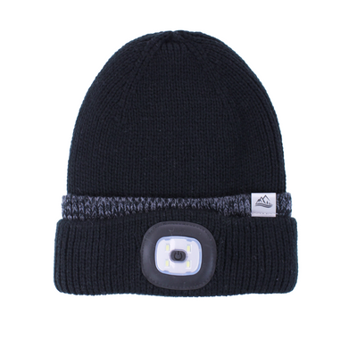 CHUNKY KNIT LED TORCH HAT BLACK  MULVLEYS.IE NATIONWIDE SHIPPING