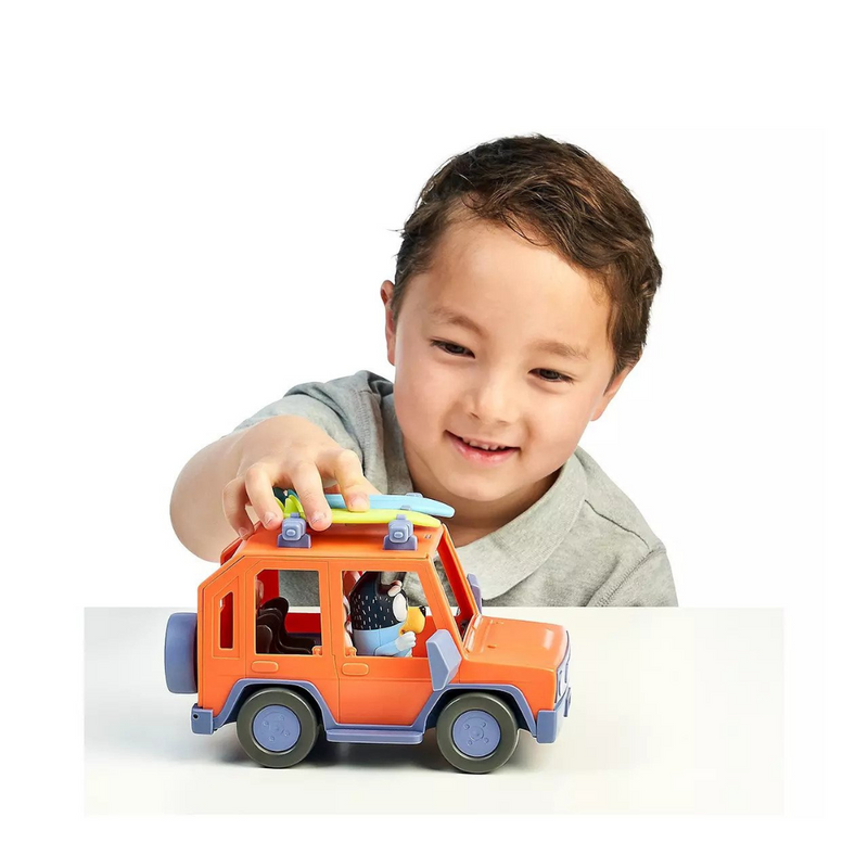 BLUEY Toy CAR HEELER 4WD FAMILY Vehicle With Bandit Figure mulvleys.ie nationwide shipping