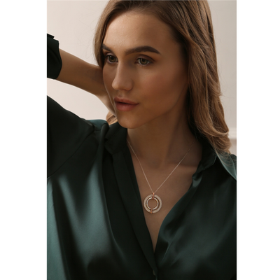 NEWBRIDGE SILVERWARE PENDANT - TI AMO CIRCULAR mulveys.ie nationwide shipping