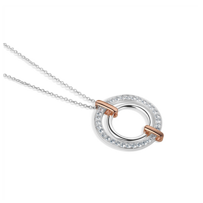 NEWBRIDGE SILVERWARE PENDANT - TI AMO CIRCULAR mulveys.ie nationwide shipping