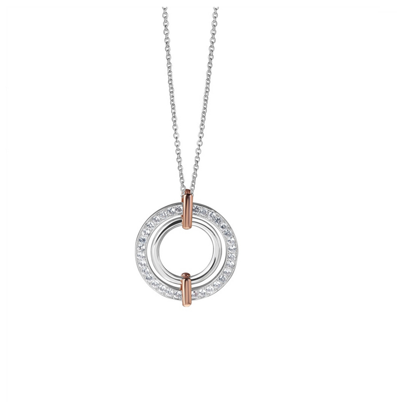 NEWBRIDGE SILVERWARE PENDANT - TI AMO CIRCULAR mulveys.ie nationwide shipping