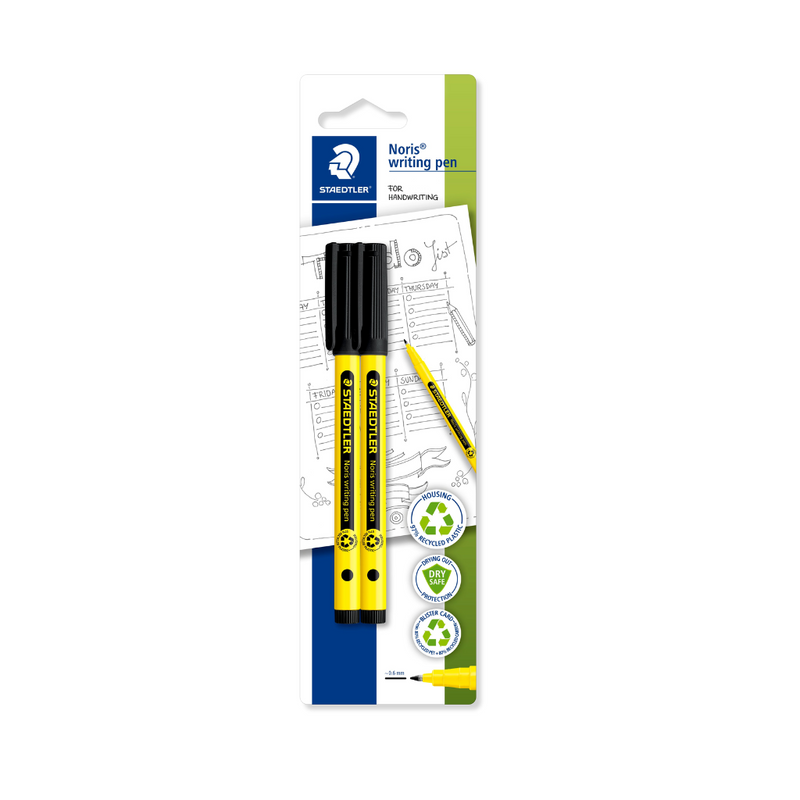 Staedtler NORIS HANDWRITING PEN SET BLACK. Mulveys.ie