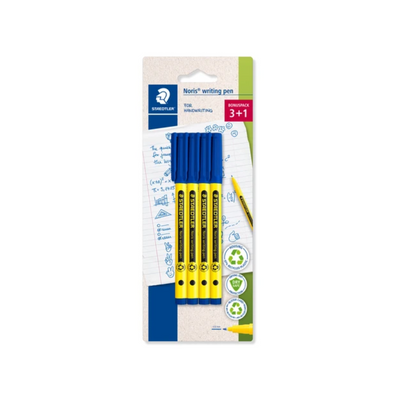 Fineliner Noris writing pen blue 4pcs. Mulveys.ie