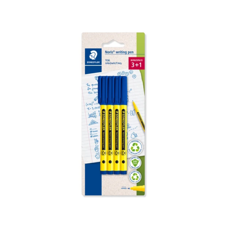 Fineliner Noris writing pen blue 4pcs. Mulveys.ie