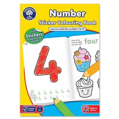 Number Colouring Book Orchard Toys mulveys.ie nationwide shipping