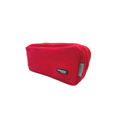 triple zip pencil case red. Mulveys.ie