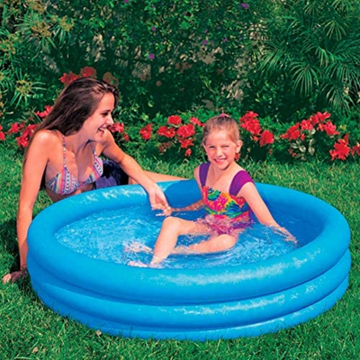 Intex Crystal Blue Three Ring Inflatable Paddling Pool 1.14m x 25cm Mulveys.ie