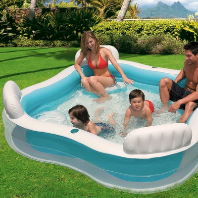 Intex children's pool Swim-Center, Family Lounge Pool 229 x 229 x 66 cm Mulveys.ie
