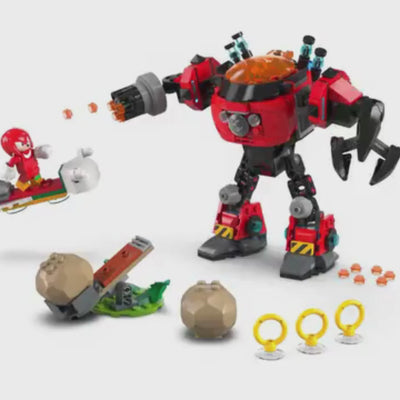 LEGO Sonic Knuckles vs. Dr. Eggman Egg Crusher Mech 77005