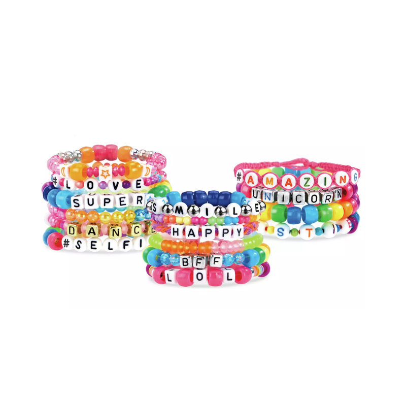 SHIMMER N SPARKLE ABC FASHION BEAD BRACELET