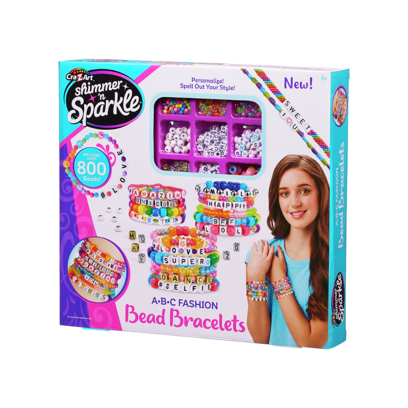 SHIMMER N SPARKLE ABC FASHION BEAD BRACELET. MULVEYS.IE