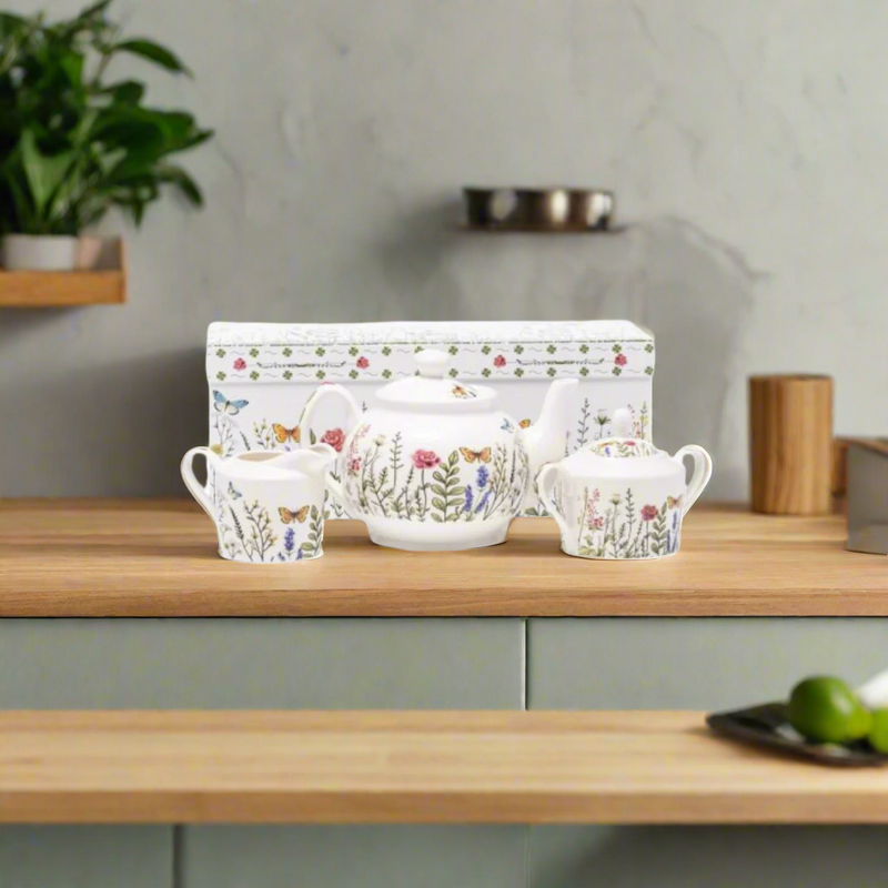 EMMA JAMES ROSE 3 PC TEASET. MULVEYS.IE