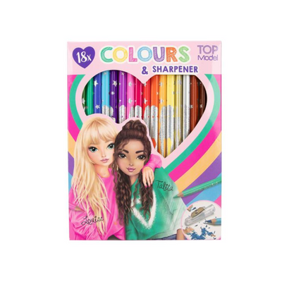 TOP Model 18 Colouring Pencils With Sharpener. Mulveys.ie