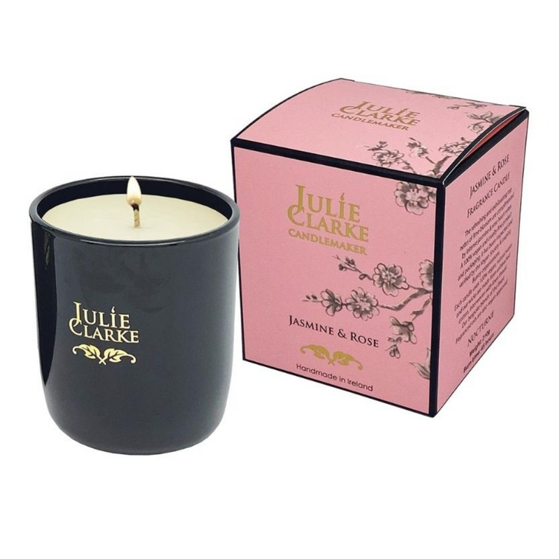 Julie Clarke Jasmine & Rose Candle 210g mulveys.ie nationwide shipping