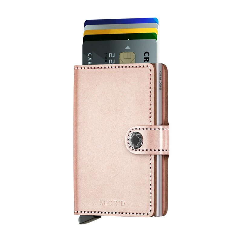 SECRID MINI METALLIC ROSE WALLET