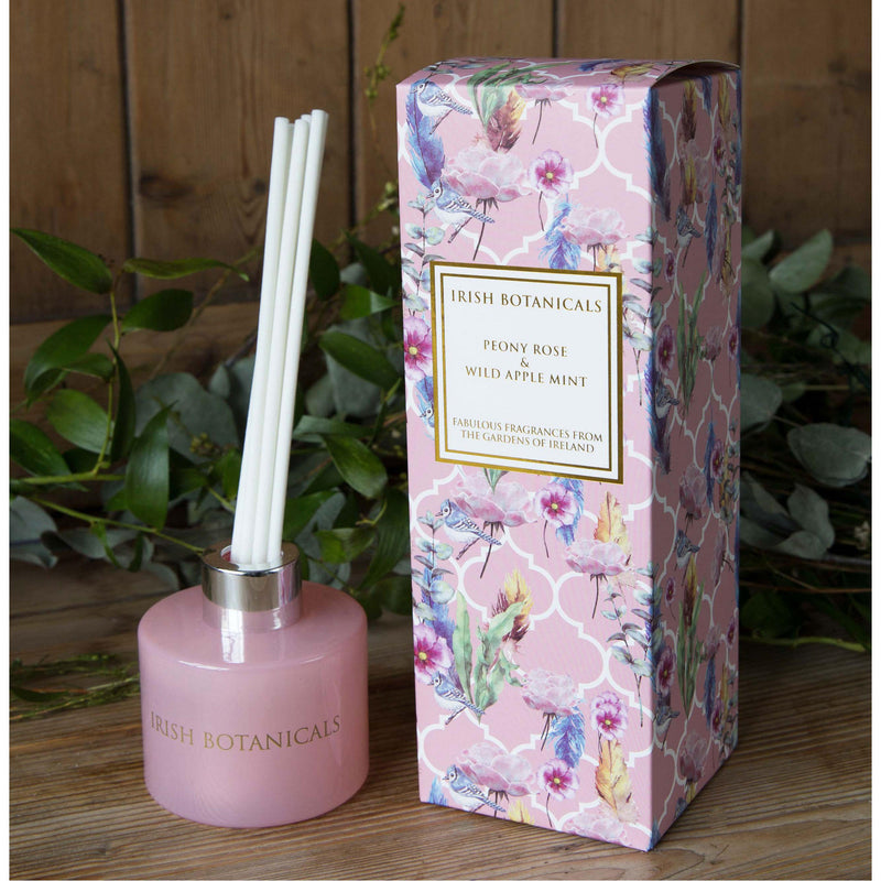 Irish Botanicals Peony Rose & Wild Apple Mint Diffuser mulveys.ie nationwide shipping