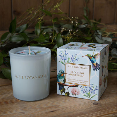 Irish Botanicals Blooming Bluebells Candle mulveys.ie nationwide delivery