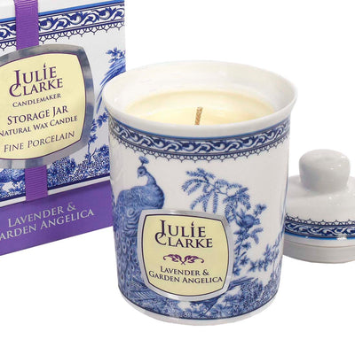 JULIE CLARKE Lavender & Garden Angelica Peacock Candle mulveys.ie nationwide shipping