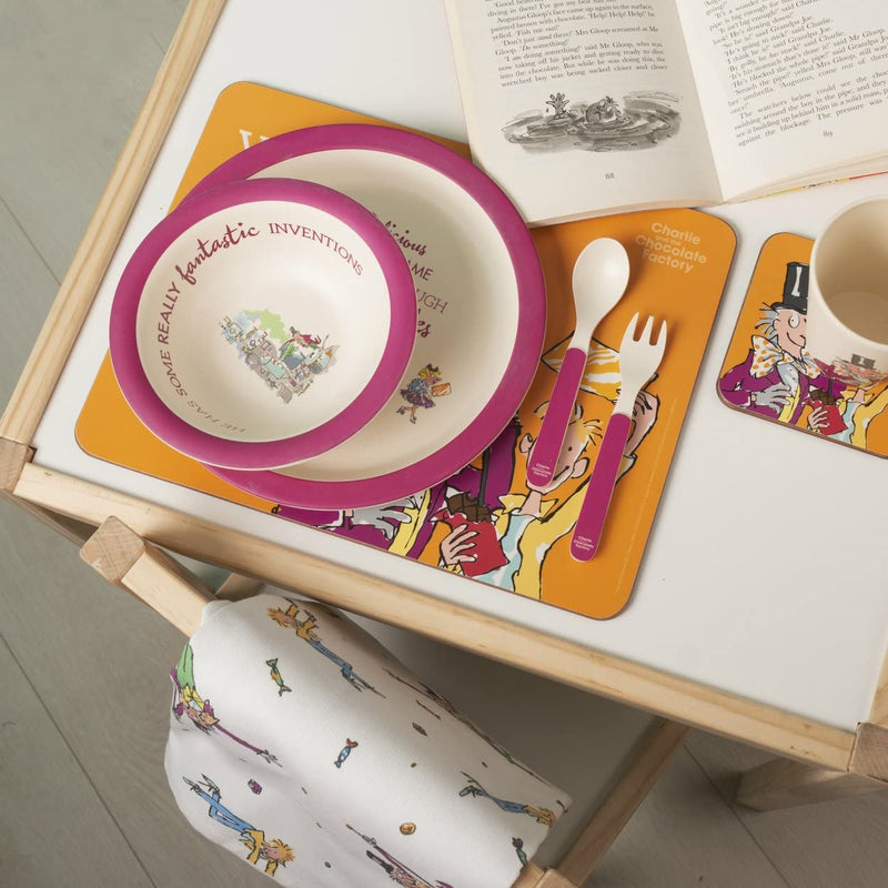 Kid Bamboo Dinner Set Charlie and the Chocolate Factory