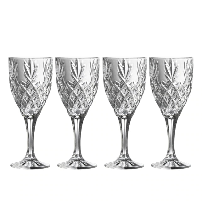 Galway Crystal Renmore Goblet Glass Set of 4