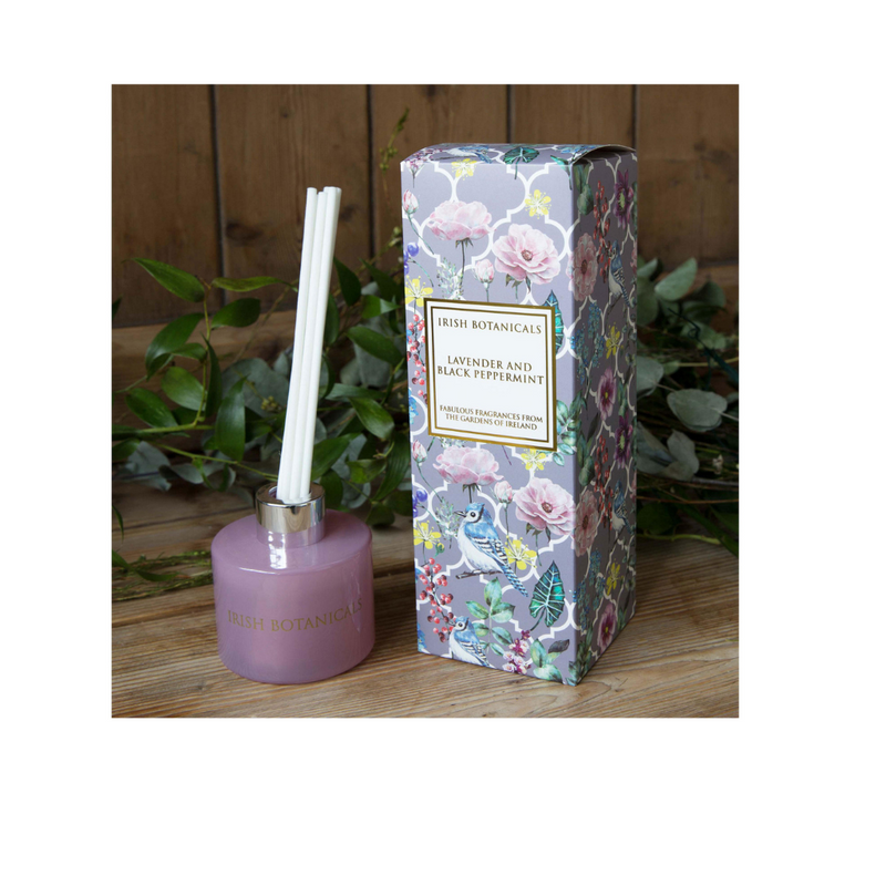 Irish Botanicals Lavender & Black Peppermint Diffuser mulveys.ie nationwide shipping