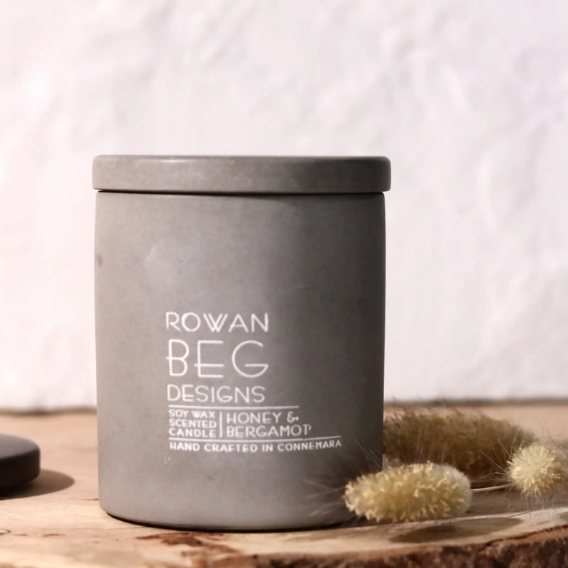Rowan Beg Designs Honey & Bergamot Candle