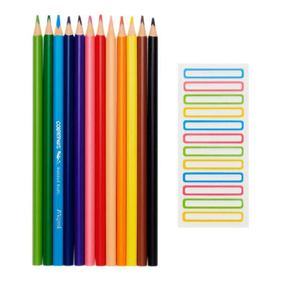 Maped Color'peps Pkt.12 Colouring Pencils & Labels mulveys.ie nationwide shipping