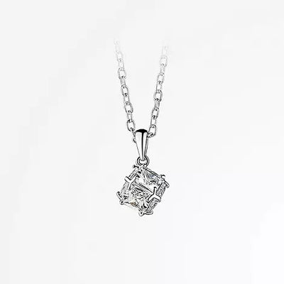 Newbridge Square Drop Necklace with Clear Stone mulveys.ie nationwide shipping